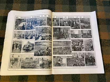 1914 The Graphic Magazine : Royal Scots Number : Joseph Chamberlain