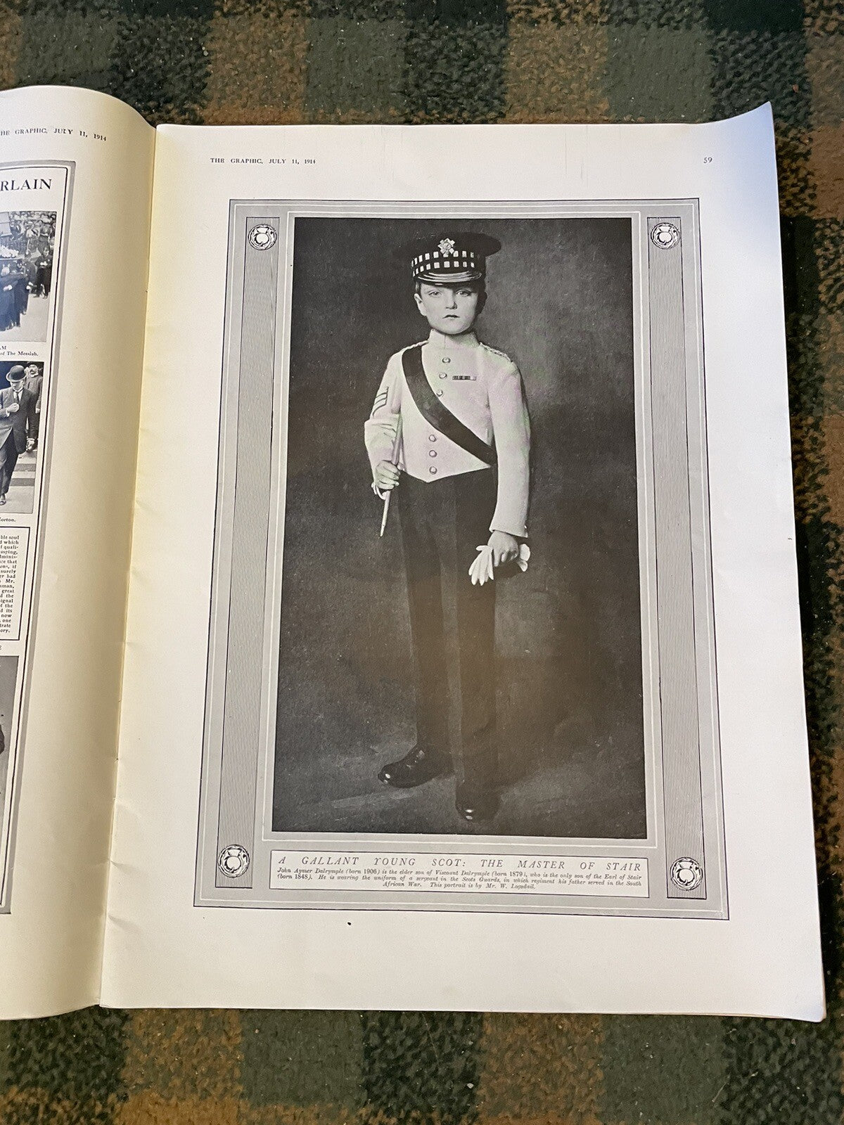 1914 The Graphic Magazine : Royal Scots Number : Joseph Chamberlain
