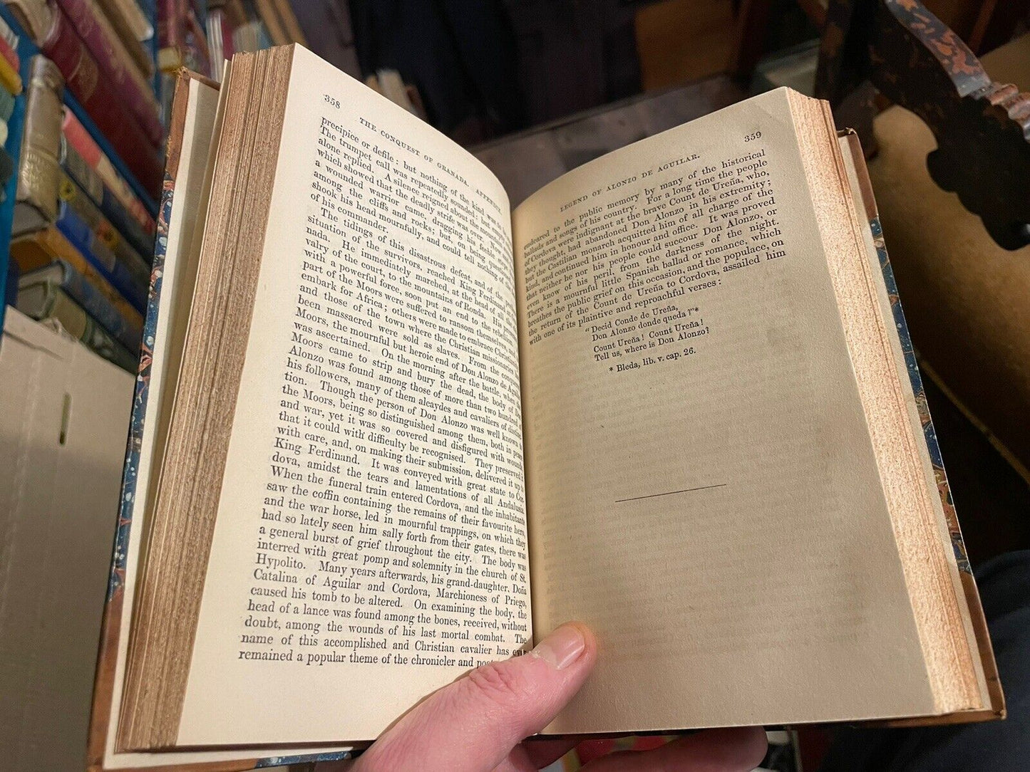 1850 A Chronicle Of The Conquest of Granada : Legends Spain: Washington Irving