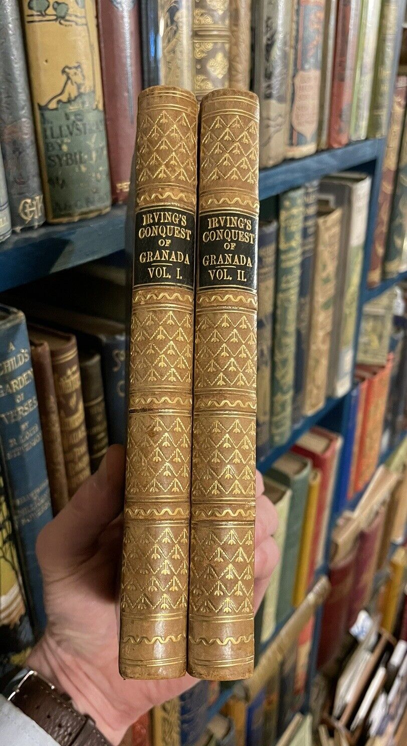 1850 A Chronicle Of The Conquest of Granada : Legends Spain: Washington Irving