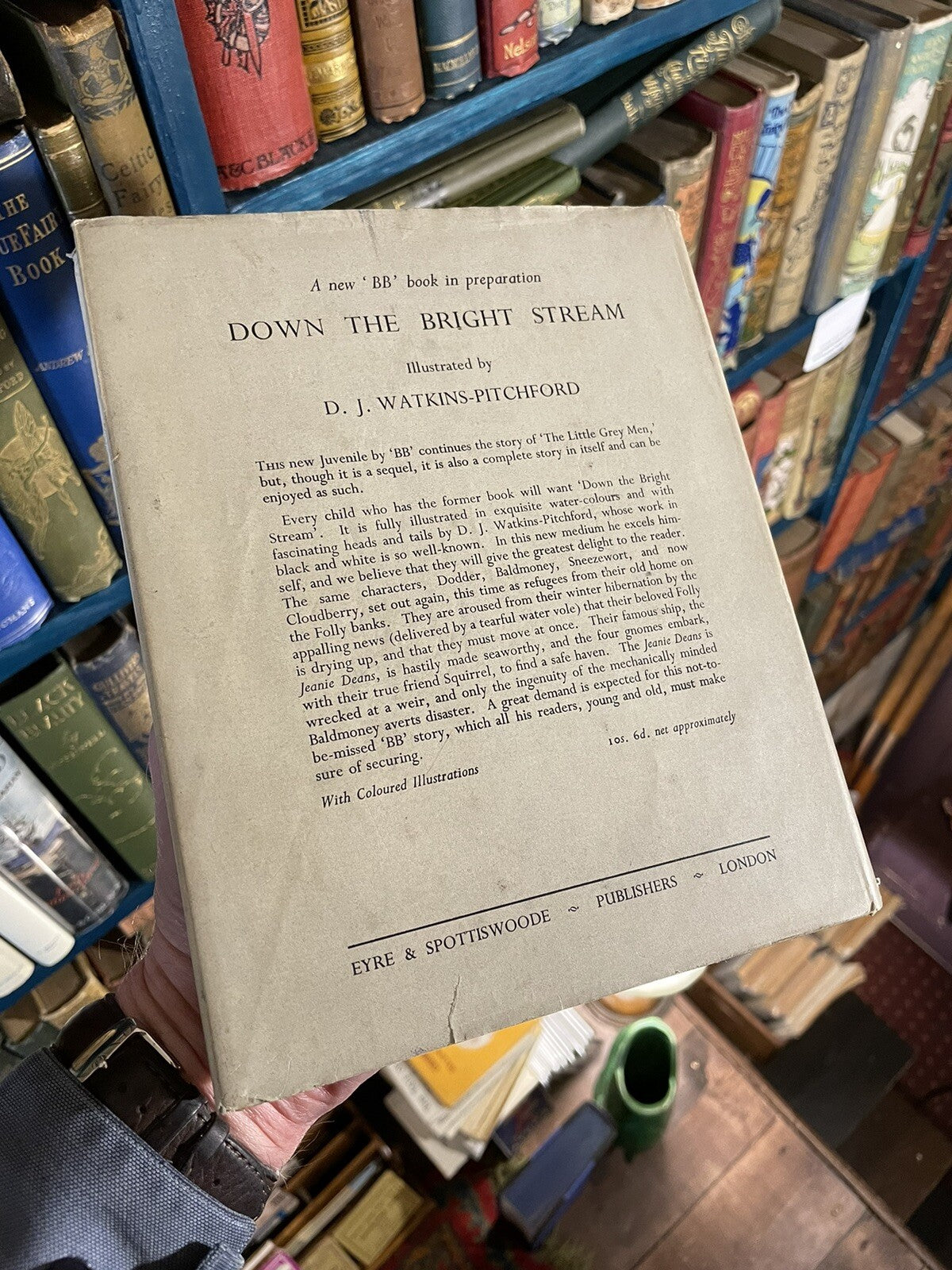 1946 The Grey Men by 'BB' : Denys Watkins-Pitchford : In Original Dust Jacket