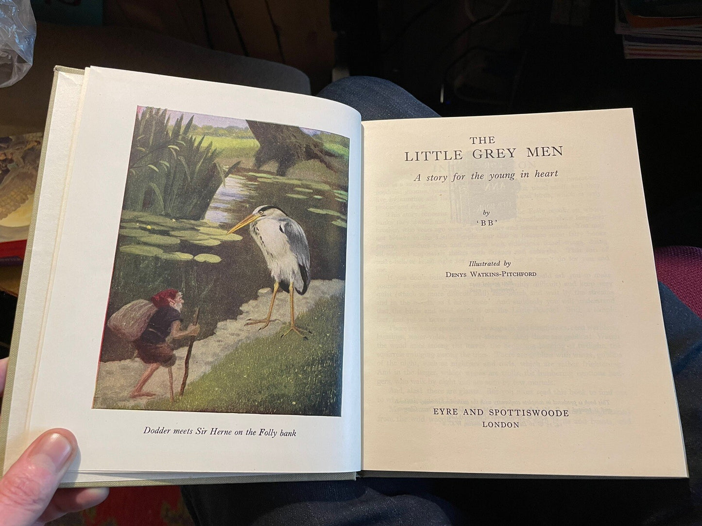 1946 The Grey Men by 'BB' : Denys Watkins-Pitchford : In Original Dust Jacket