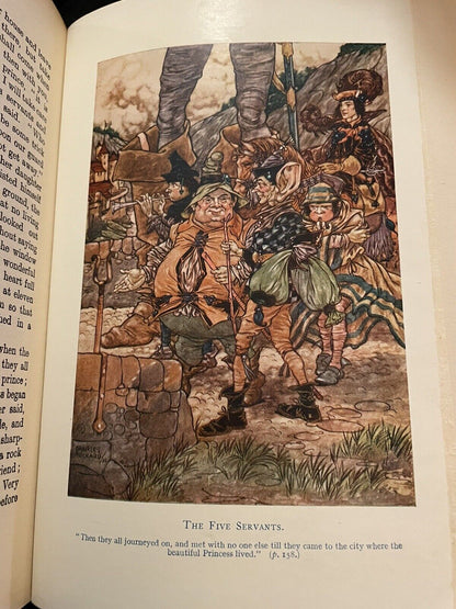 1911 Grimm's Fairy Tales : Colour Illustrations : Charles Folkard : Antique Copy