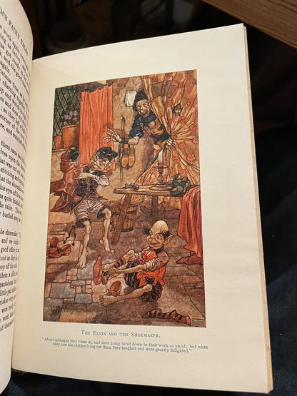 1911 Grimm's Fairy Tales : Colour Illustrations : Charles Folkard : Antique Copy