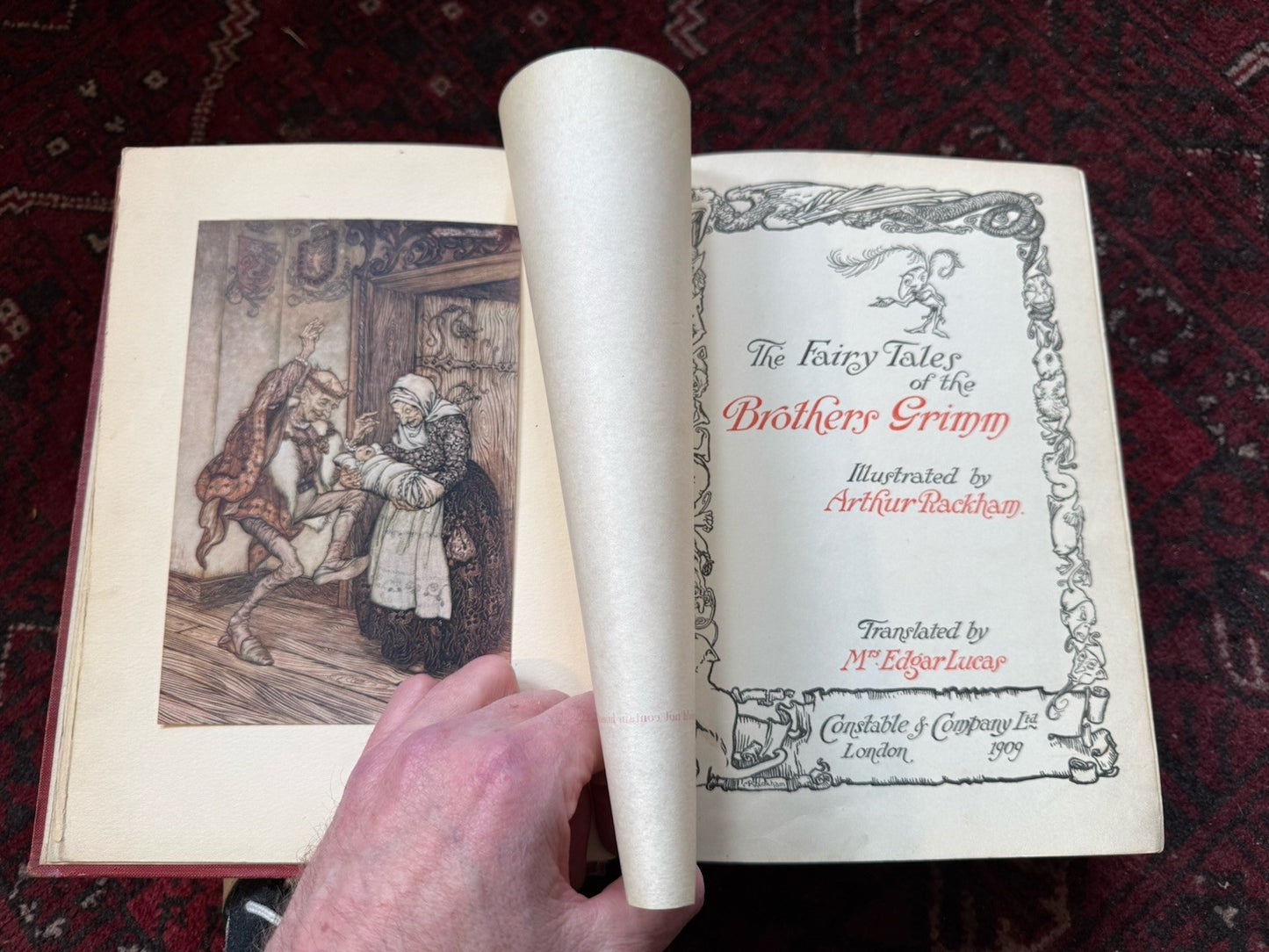 GRIMM'S FAIRY TALES 1909 FIRST EDITION ILLUSTRATED BY ARTHUR RACKHAM