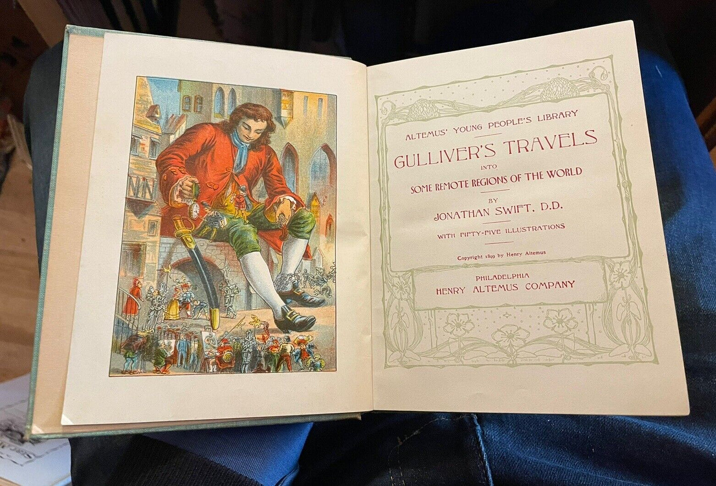 Gulliver's Travels : Jonathan Swift : Scarce Henry Altemus Edition 1899