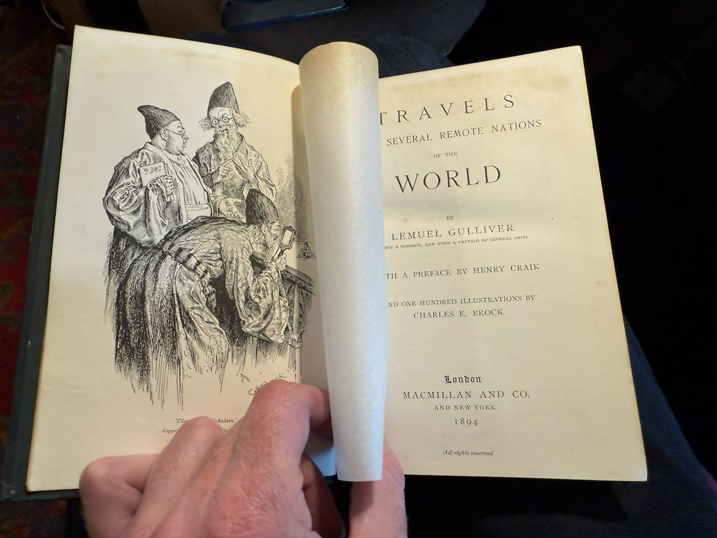 1894 Gulliver's Travels : Jonathan Swift : Illustrated by C.E. Brock : Macmillan