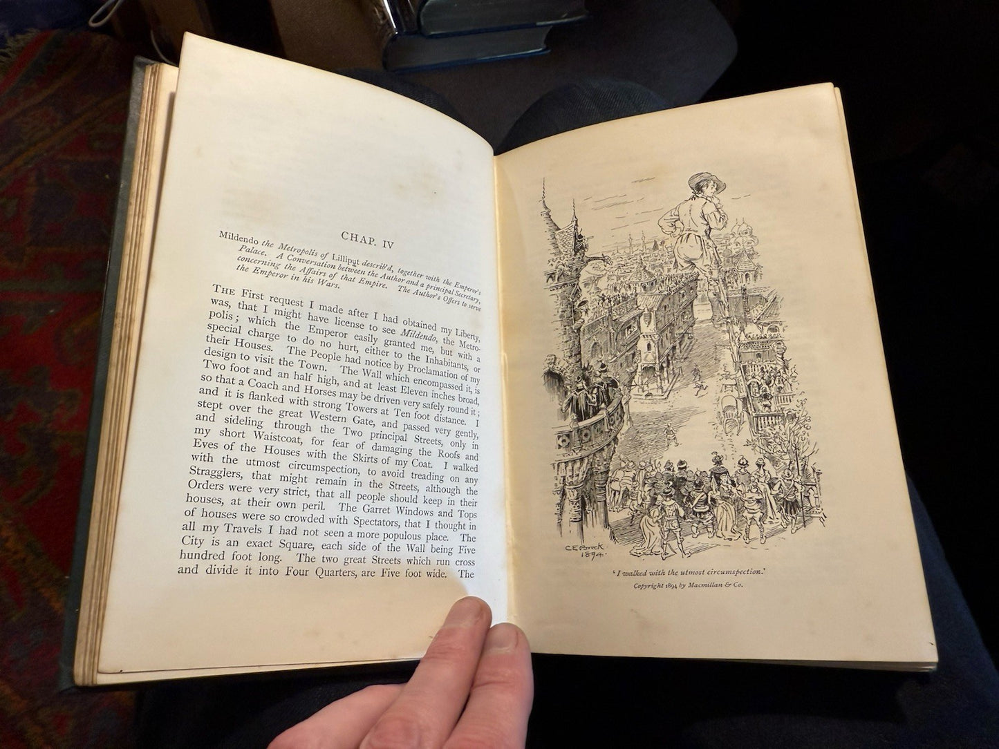 1894 Gulliver's Travels : Jonathan Swift : Illustrated by C.E. Brock : Macmillan