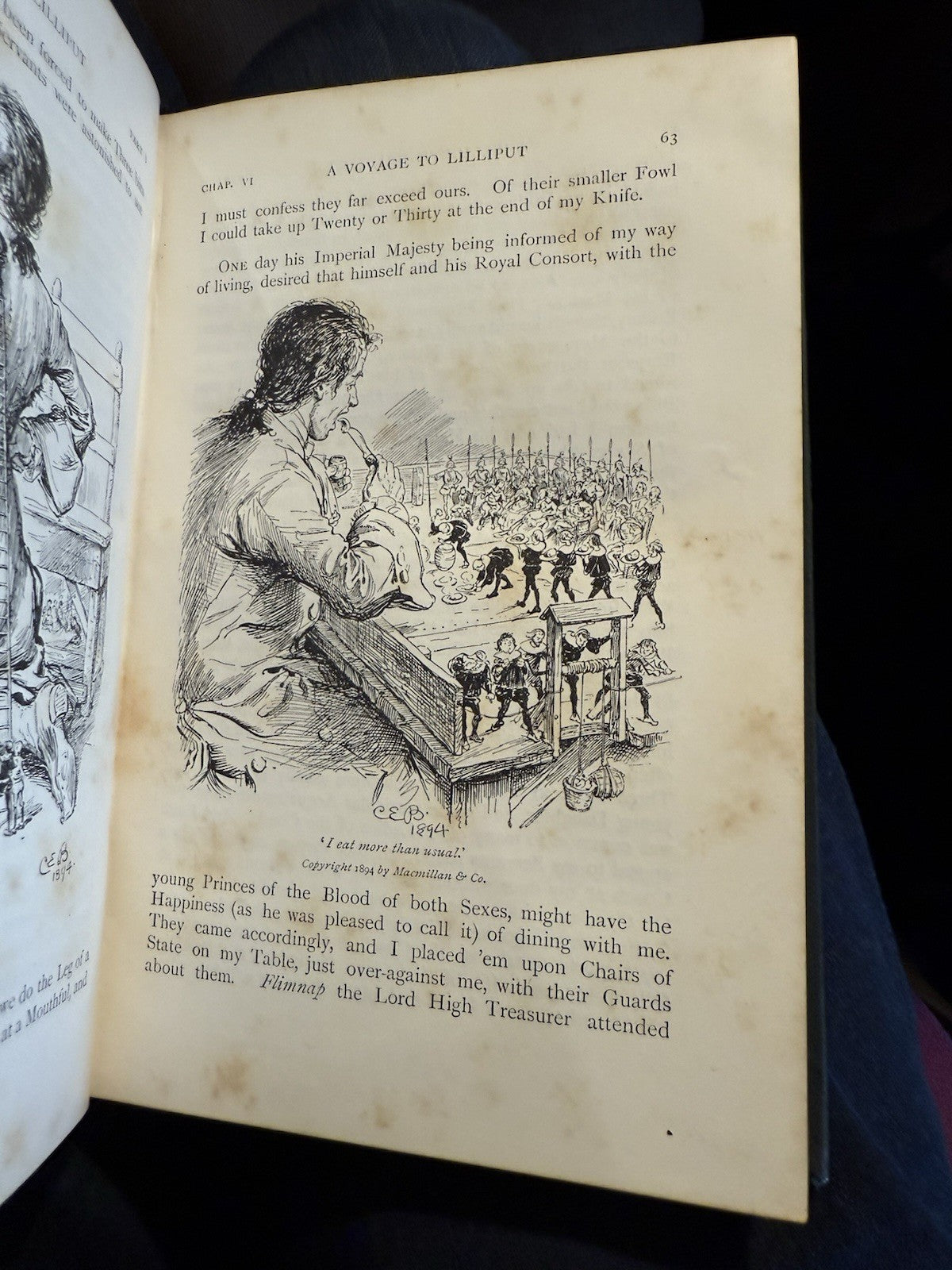 1894 Gulliver's Travels : Jonathan Swift : Illustrated by C.E. Brock : Macmillan