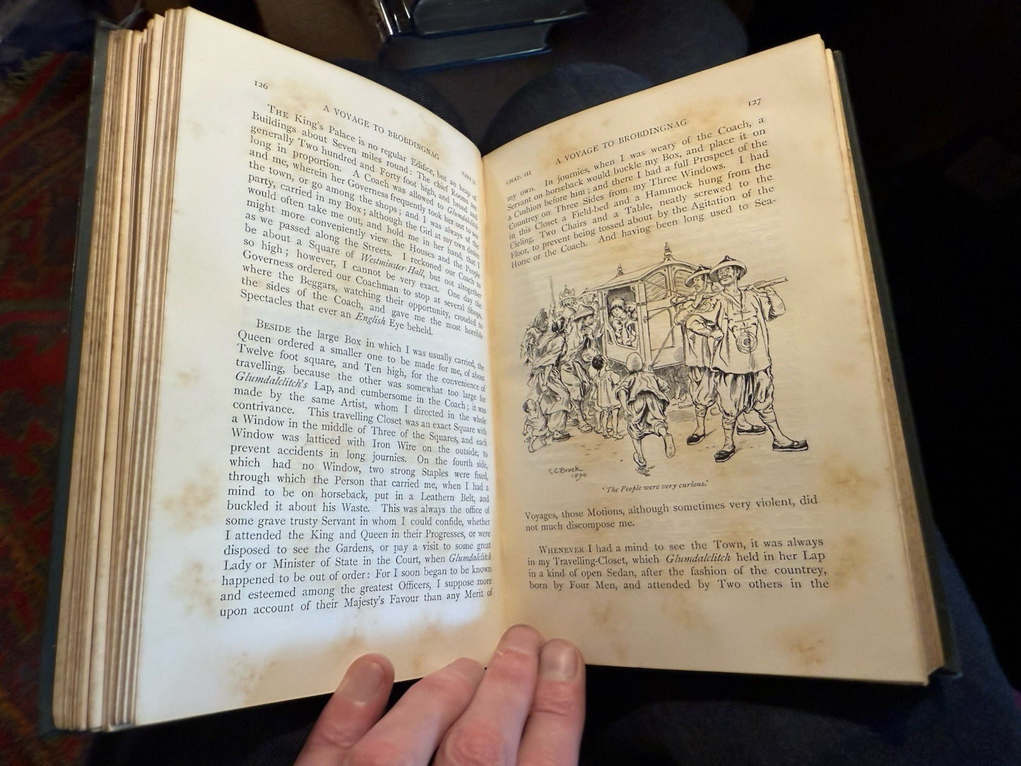 1894 Gulliver's Travels : Jonathan Swift : Illustrated by C.E. Brock : Macmillan