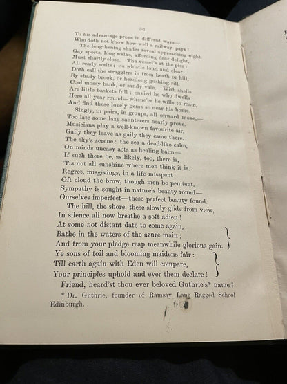 1893 Gullane: A Poem : W. T. M. Hogg : With 3 Real Victorian Photographs