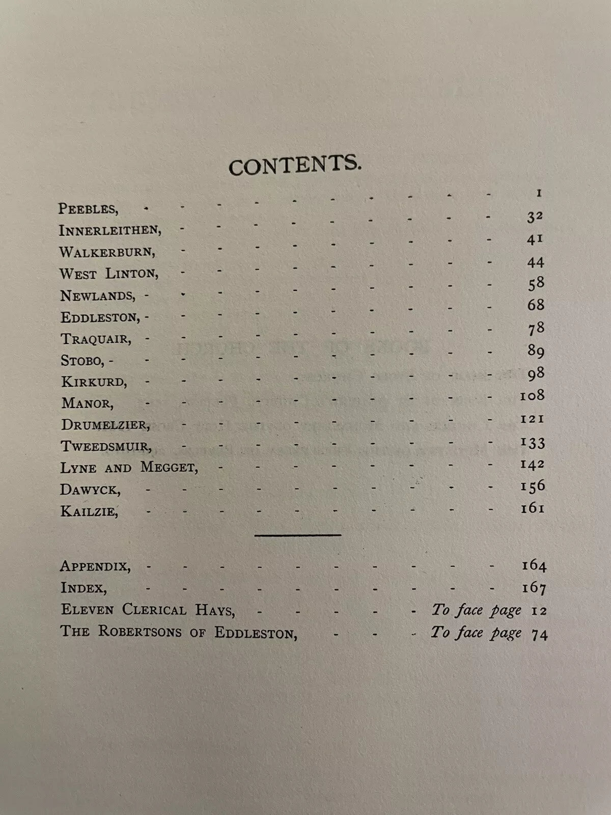 The Ministry Of The Presbytery of Peebles: A.D. 296-1910 Borders Church History