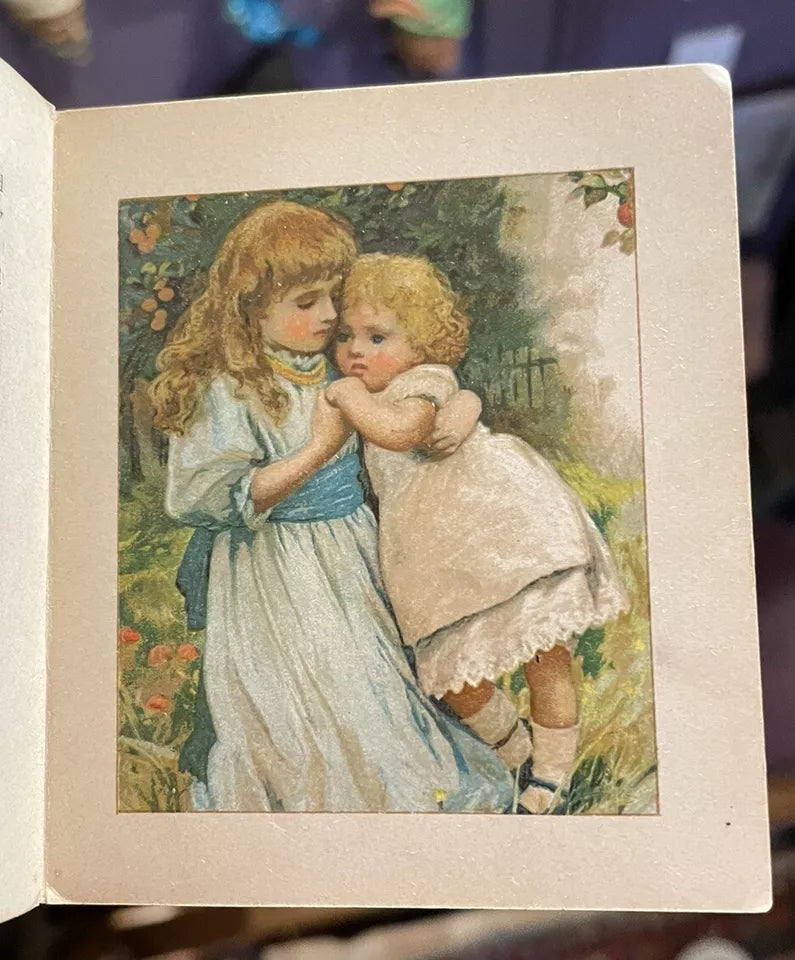 A Birthday Present : Chromolithographed Miniature Children's Book (1890s) Nister