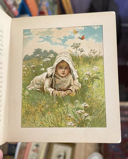 Playfellows : Chromolithographed Miniature Children's Book (1890s) Nister