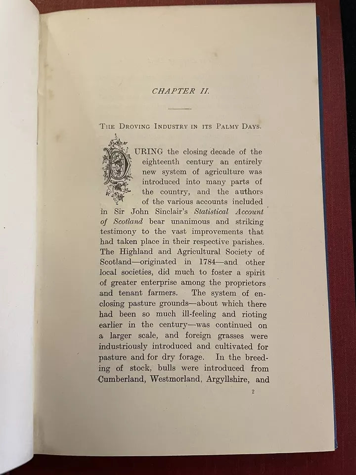 Corrie's Droving Days in the South-Western District of Scotland 1915