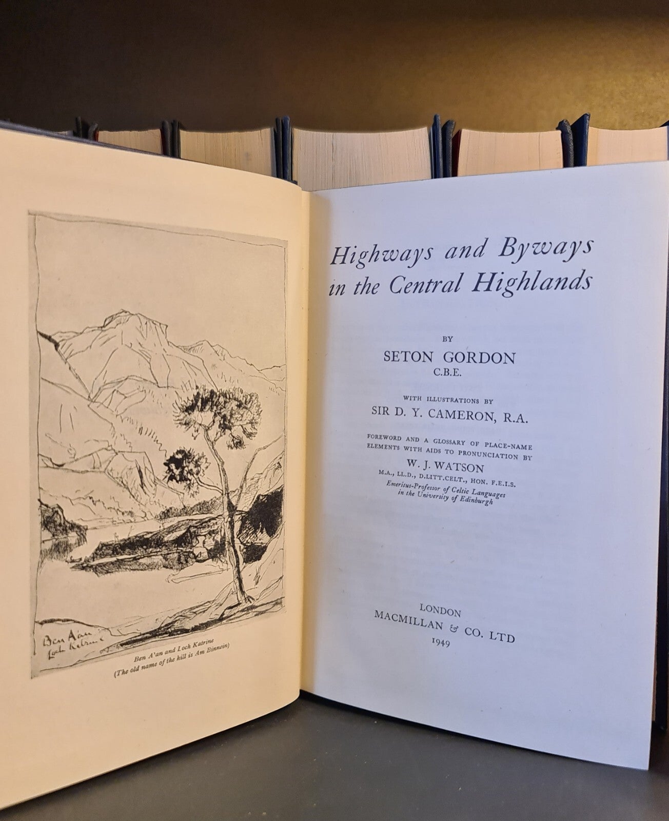 Highways & Byways in the Central Highlands, S. Gordon: Hardback: Scots Geography