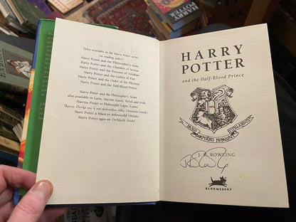 JK Rowling : Harry Potter and the Half-Blood Prince : SIGNED 1st/1st