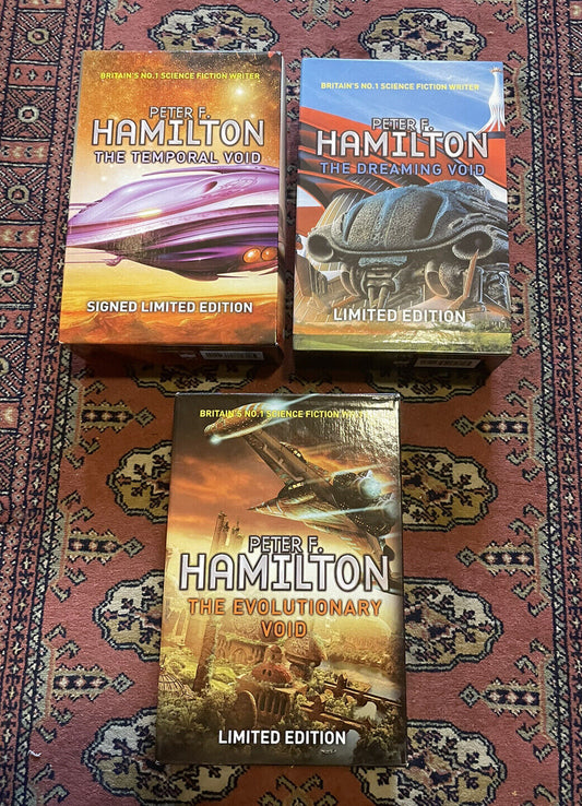 Peter F. Hamilton SIGNED LIMITED EDITIONS (x3) Void Trilogy SPACE OPERA