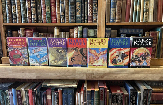 Harry Potter : Complete Set of Large Print Editions : All First Printings in Fine Condition