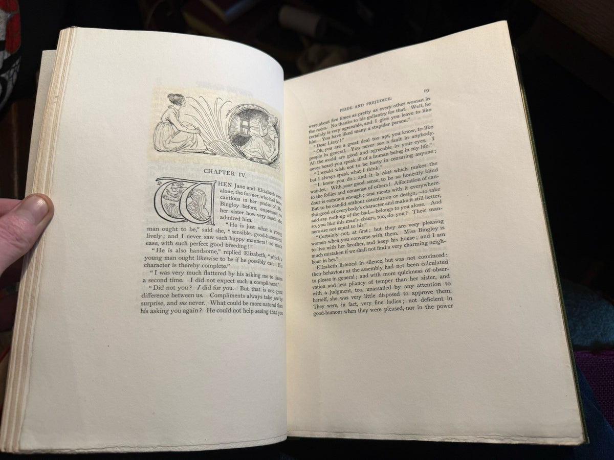 1894 Jane Austen : Pride and Prejudice : Peacock 250 copies Large Paper Copy