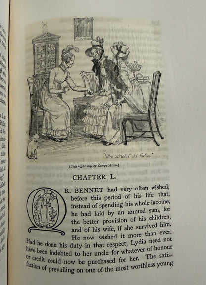 1894 Jane Austen : Pride and Prejudice : Peacock 250 copies Large Paper Copy