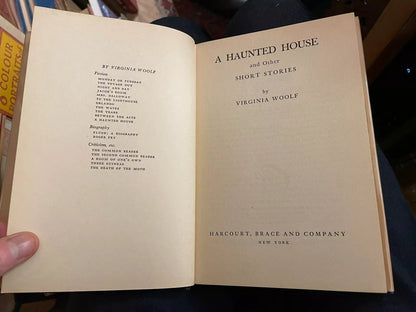 Virginia Woolf : A Haunted House and Other Stories : 1st/1st US Edition 1944