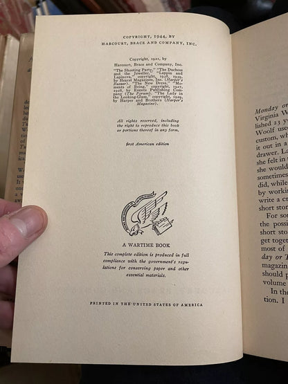 Virginia Woolf : A Haunted House and Other Stories : 1st/1st US Edition 1944