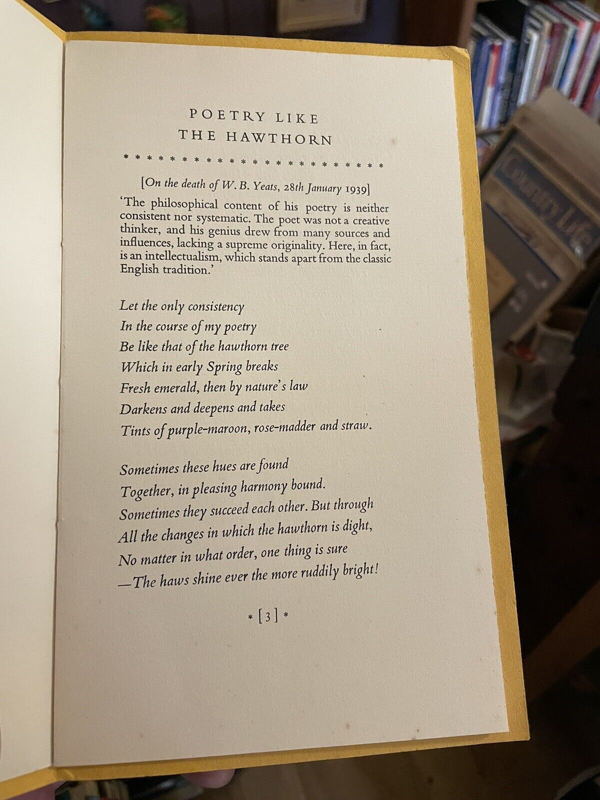 1962 Hugh MacDiarmid : Poetry Like the Hawthorn : In Memoriam James Joyce