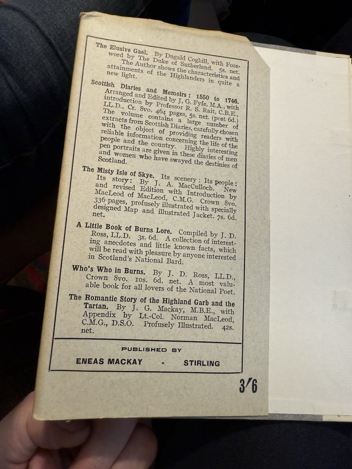 1928 A Highland Chapbook : Omens, Curses, Magic : Scottish Folklore