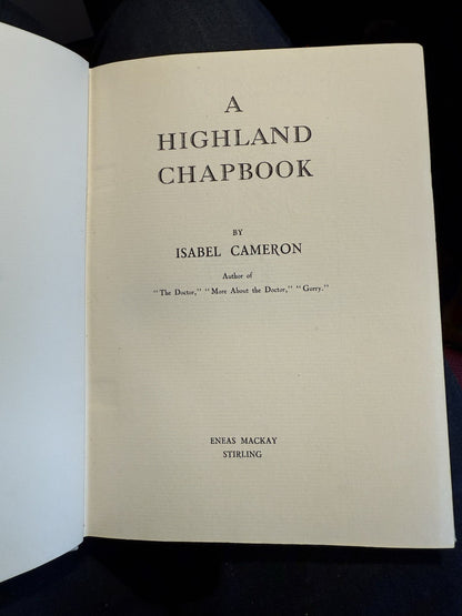 1928 A Highland Chapbook : Omens, Curses, Magic : Scottish Folklore