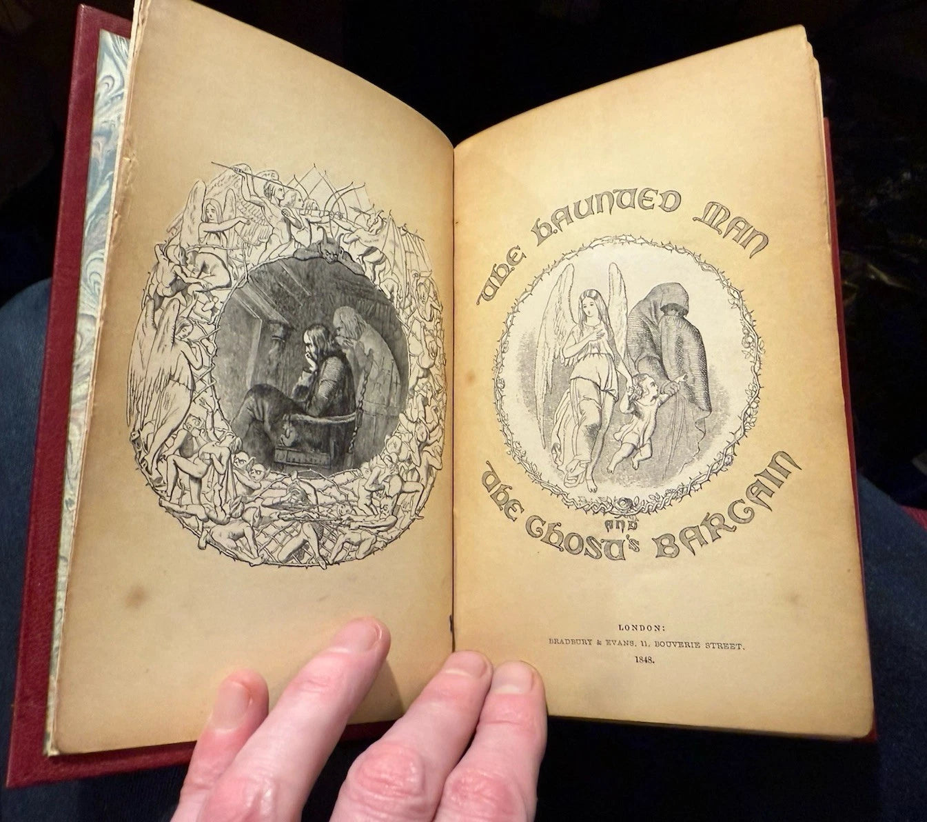 1848 Charles Dickens : The Haunted Man : First Edition : Illustrated