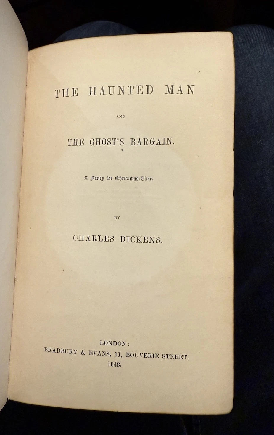 1848 Charles Dickens : The Haunted Man : First Edition : Illustrated