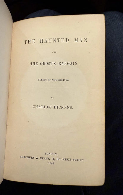 1848 Charles Dickens : The Haunted Man : First Edition : Illustrated