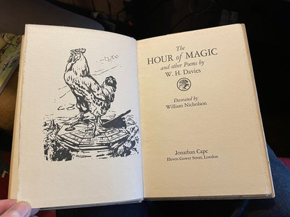 W. H. Davies - The Hour of Magic and other Poems - William Nicholson 1st Ed 1922