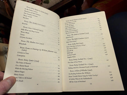 The Hugh Macdiarmid Anthology (SIGNED BY MACDIARMID) Scottish Poetry 1975