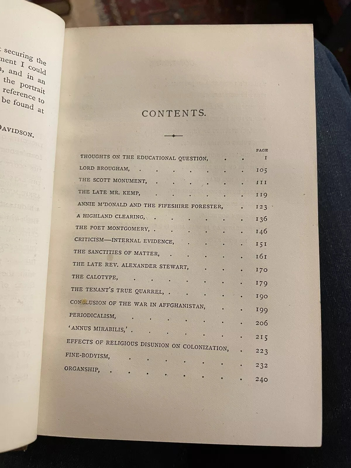 1870 Hugh Miller : Leading Articles on Various Subjects : Highland Clearing etc