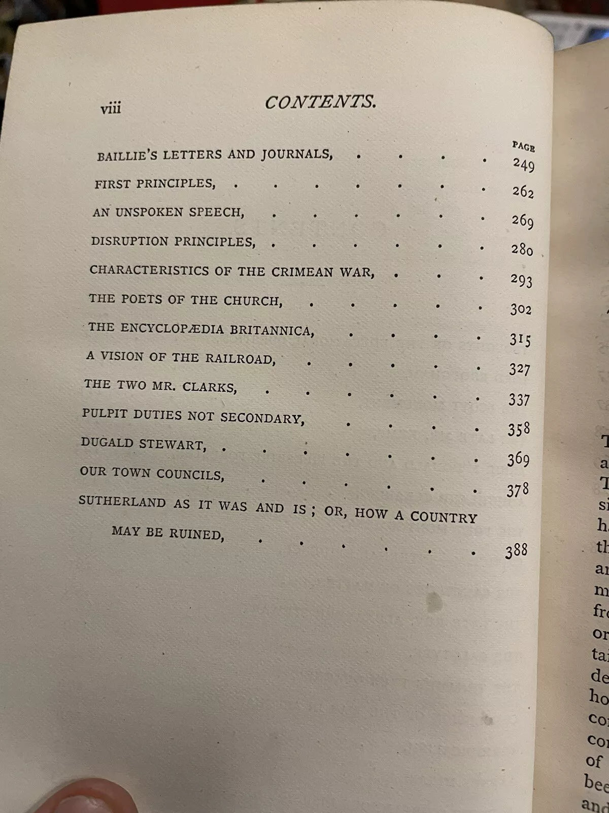 1870 Hugh Miller : Leading Articles on Various Subjects : Highland Clearing etc