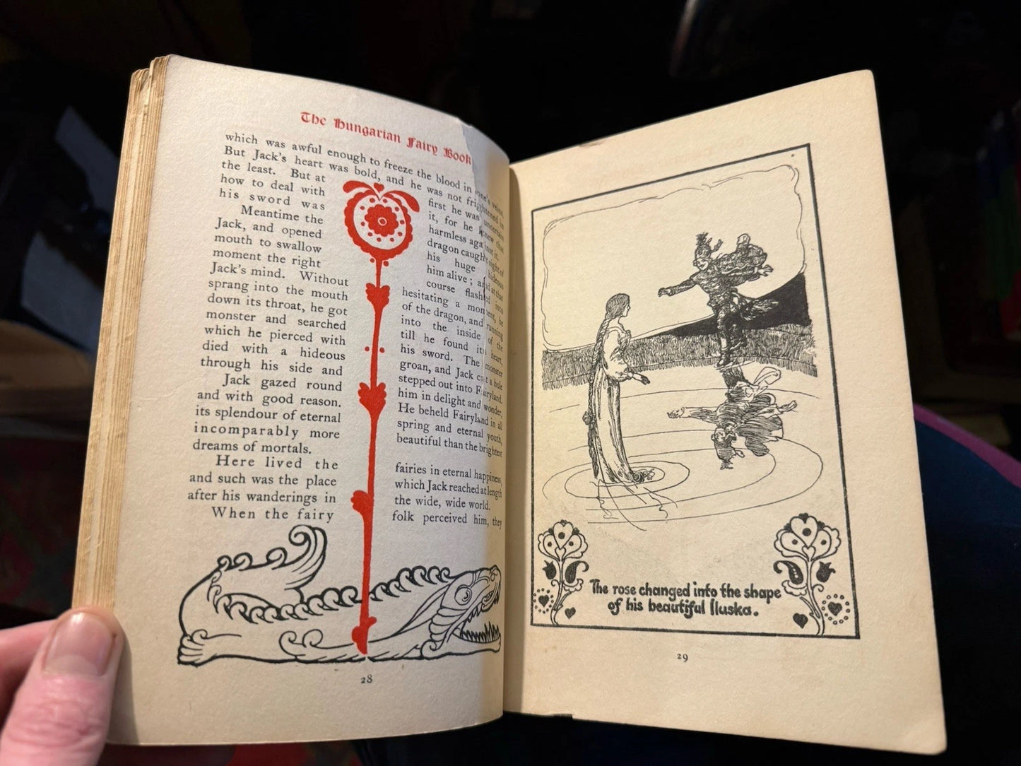 The Hungarian Fairy Book : Fiary Tales : Nandor and Willy Pogany : 1st Ed 1913