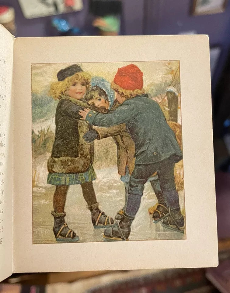 Snapdragon : Chromolithographed Miniature Childrens Book (1890s) Nister