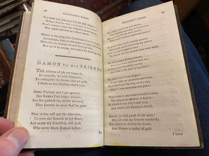 1788 Robert Fergusson : Poems on Various Subjects (Part I) Scottish Poetry