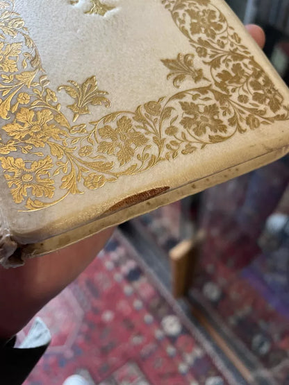 1899 The Little Flowers of St Francis : Beautiful Vellum Gilt Binding