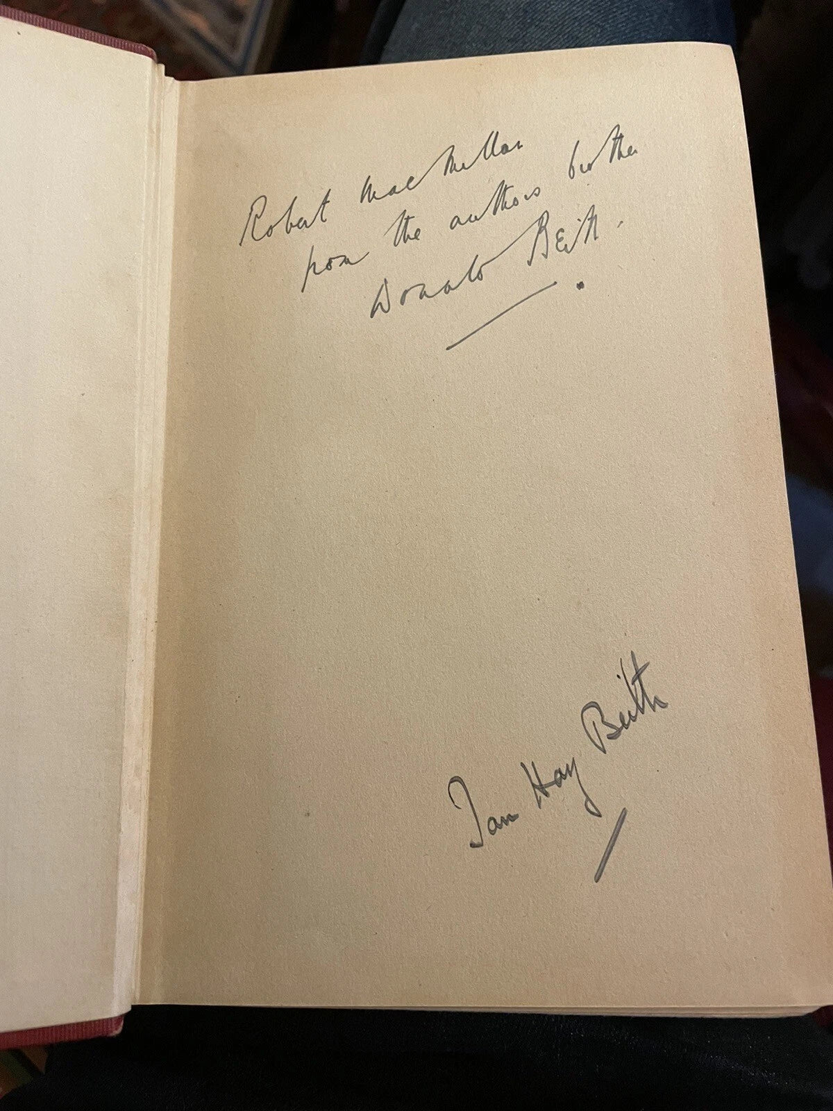 Ian Hay : "PIP" A Romance of Youth SIGNED BY AUTHOR and HIS BROTHER