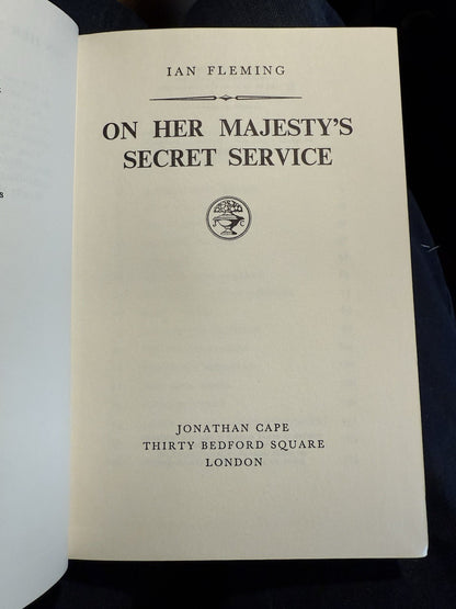 SIGNED by IAN FLEMING + SABLE BASILISK On Her Majestys Secret Service