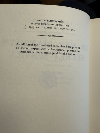 SIGNED by IAN FLEMING + SABLE BASILISK On Her Majestys Secret Service