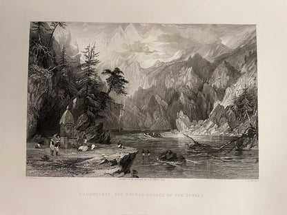 1838 Fisher's VIEWS IN INDIA Chiefly Among the Himalaya Mountains : 37 Engraving