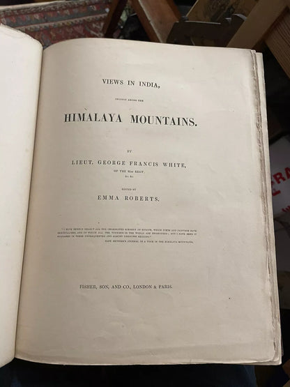 1838 Fisher's VIEWS IN INDIA Chiefly Among the Himalaya Mountains : 37 Engraving