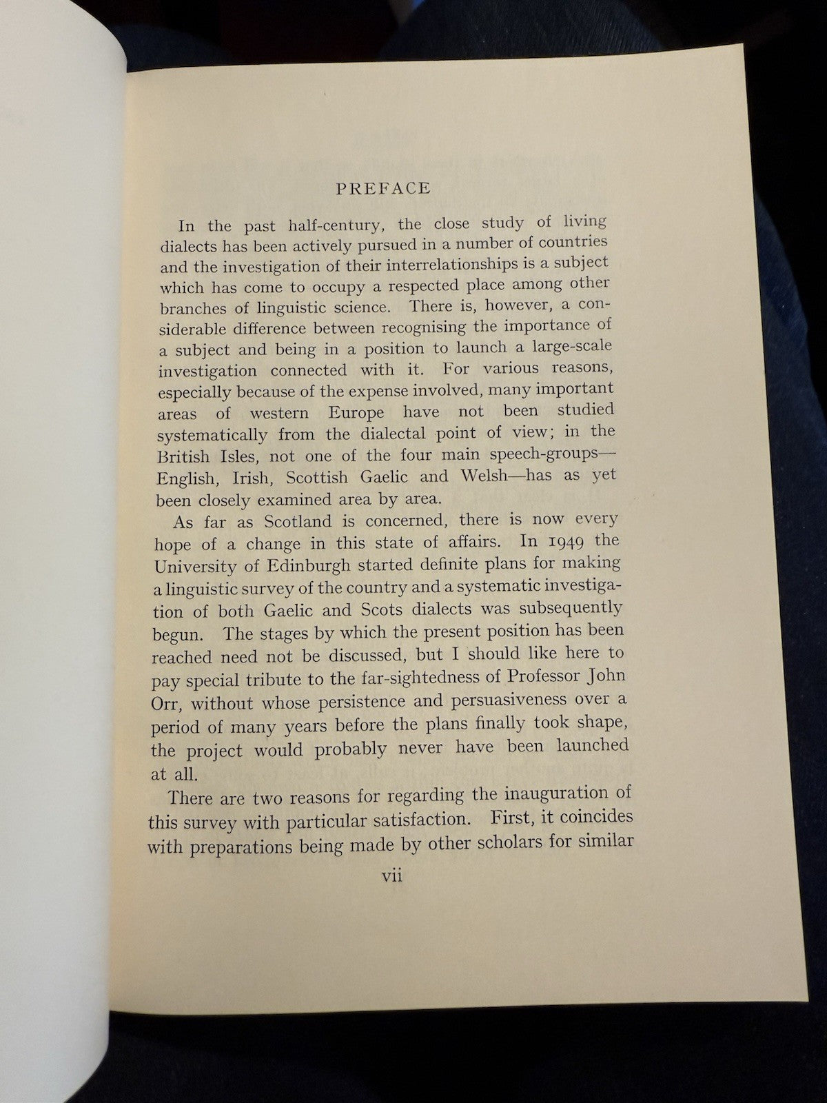 Introduction to a Survey of Scottish Dialects : Angus McIntosh : 1st Ed 1952