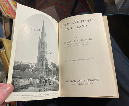 Priests and People in Ireland : Michael J.F. McCarthy : 1911 : Catholic history