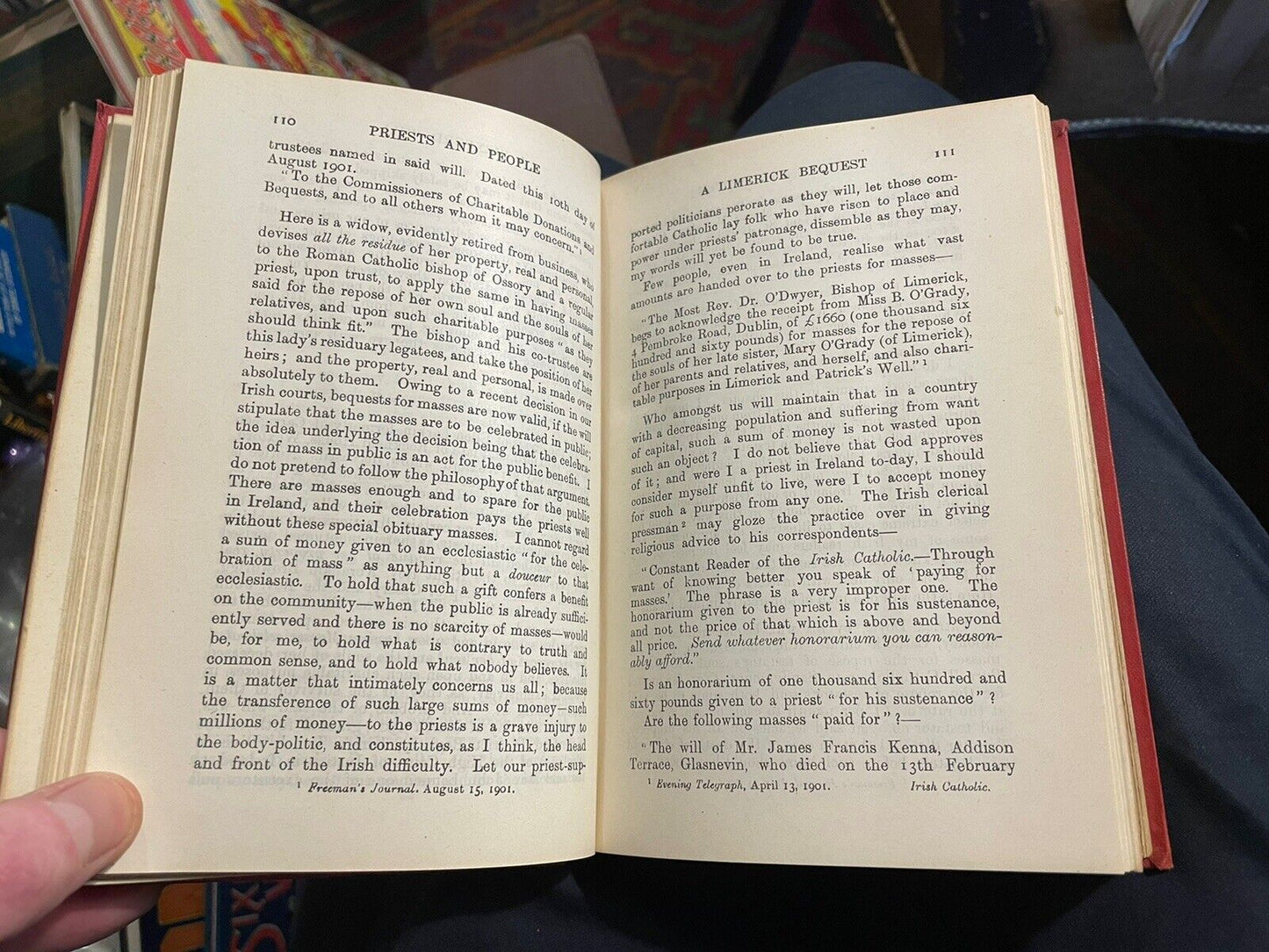 Priests and People in Ireland : Michael J.F. McCarthy : 1911 : Catholic history