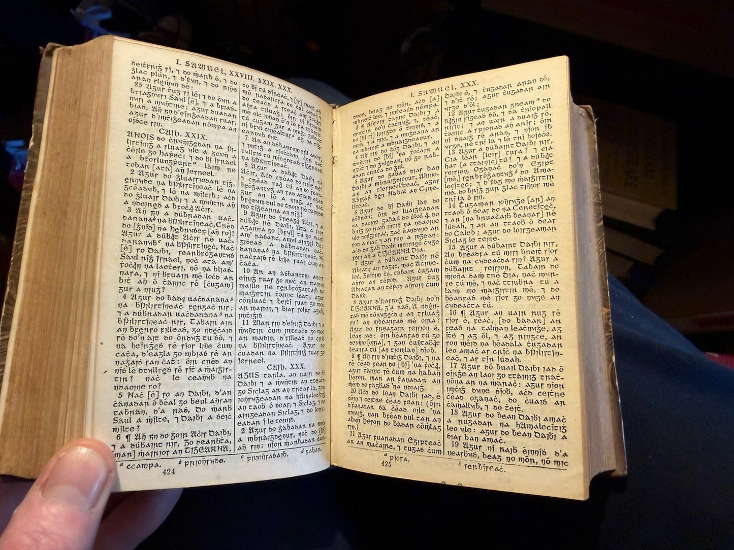 1830 IRISH BIBLE : Leabhuir an tSean Tiomna; Translated by William Bedell